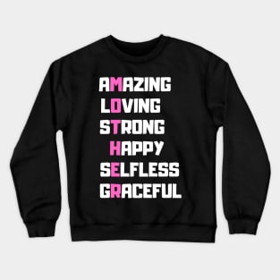 MOTHER Definition, Funny Quote TOUGH Women Crewneck Sweatshirt